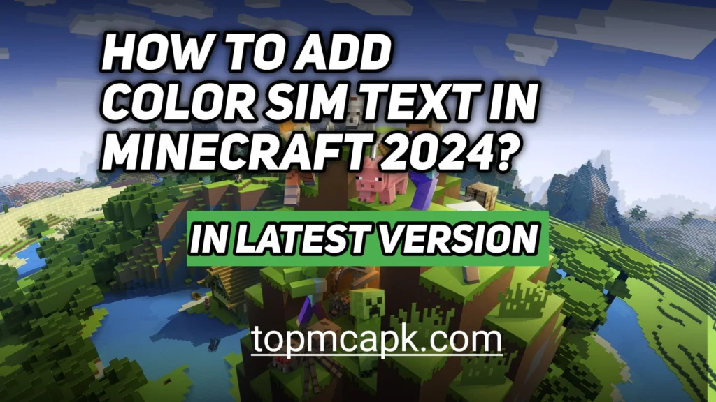 How to Add Color Text in Minecraft